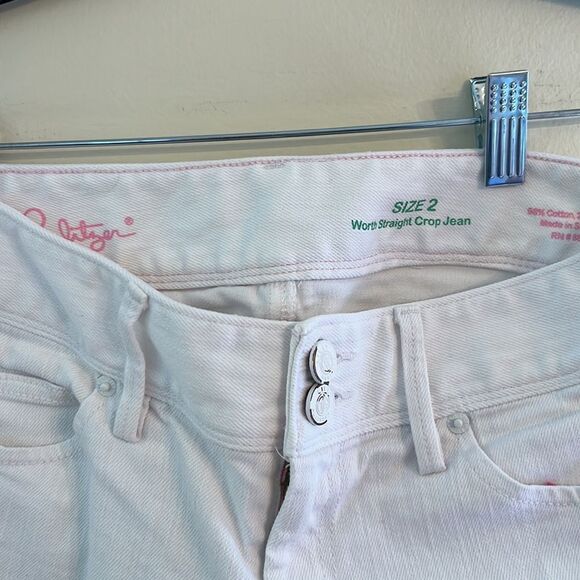 Lilly Pulitzer Worth Straight Crop Jean - Picture 2 of 4